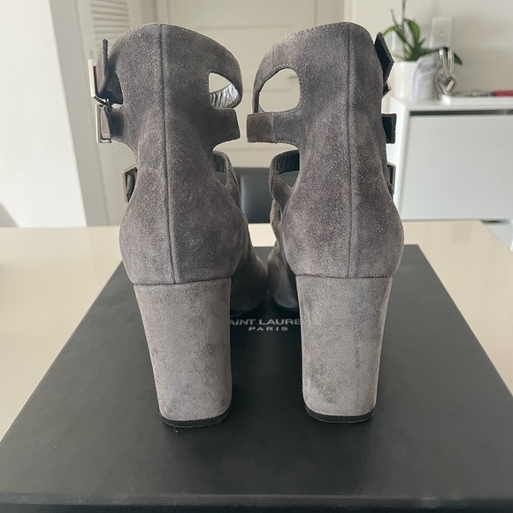 Saint Laurent Suede Gladiator Sandals - Picture 3 of 10